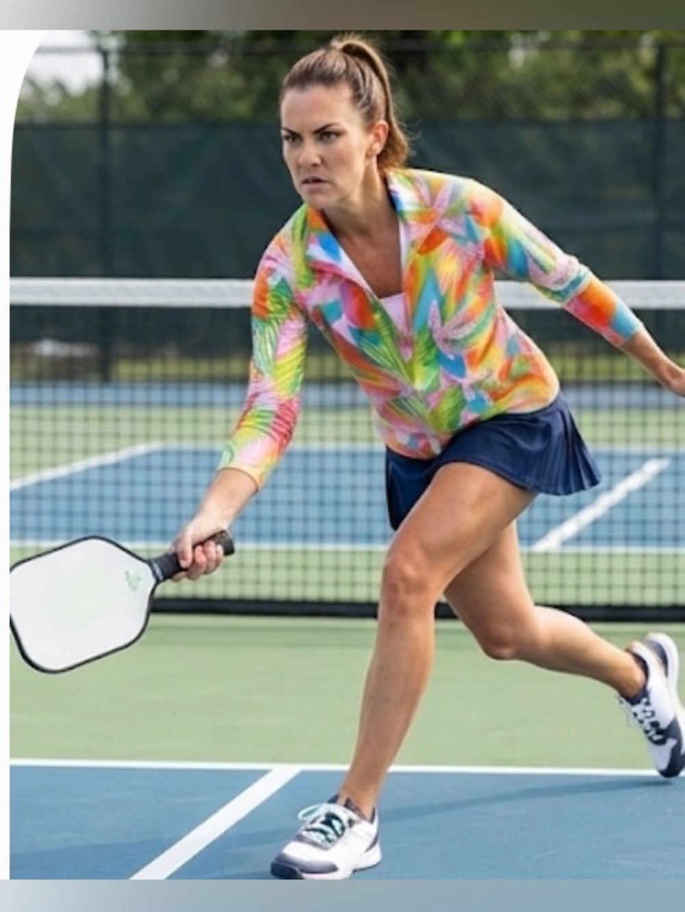 Mary Square half-zip top,  Hamptons Top or the Hamptons Get Tropical NWT Small - Picture 5 of 9